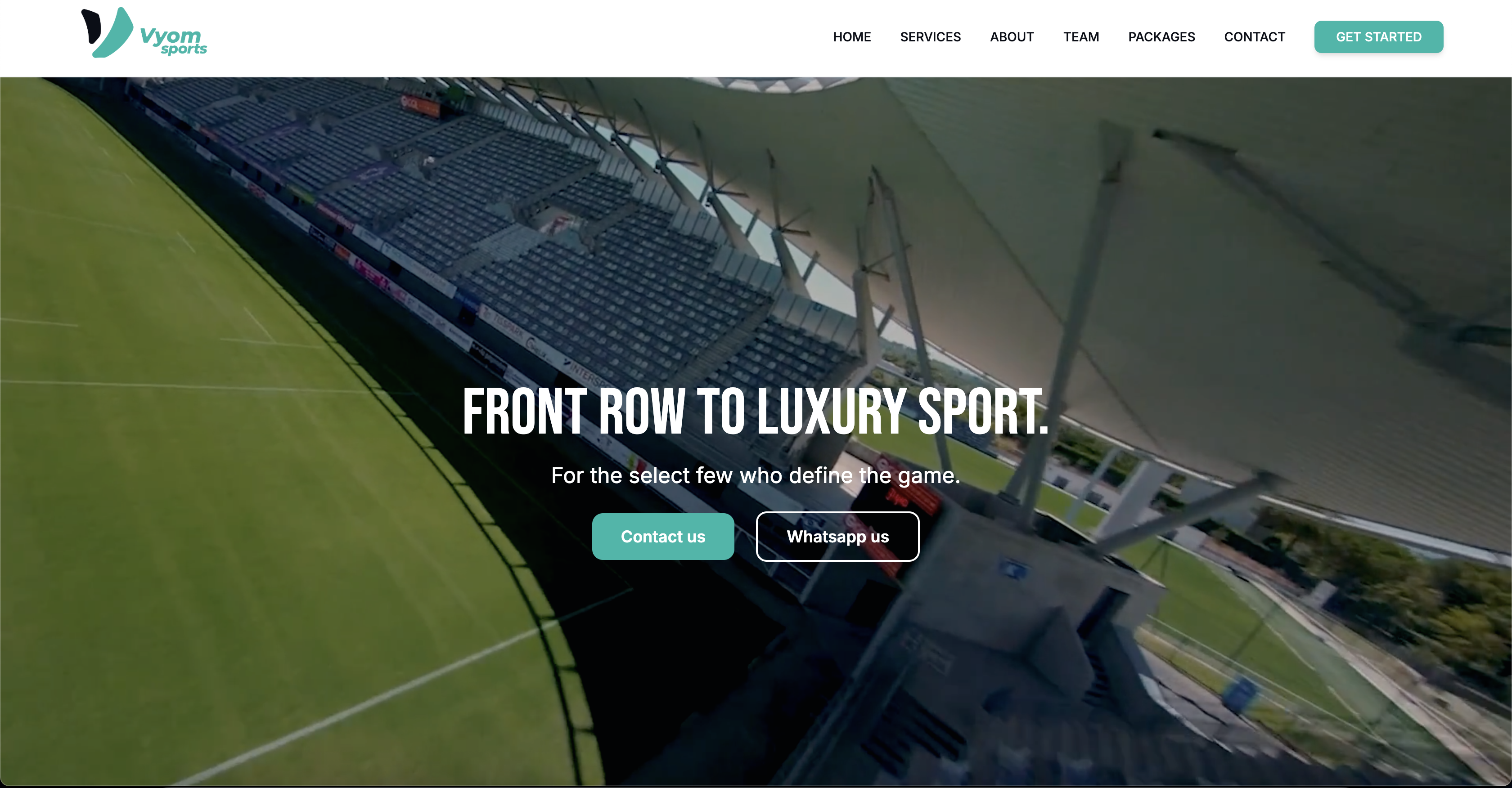 Vyom Sports - Sports Web Platform project by nLivTech Mumbai